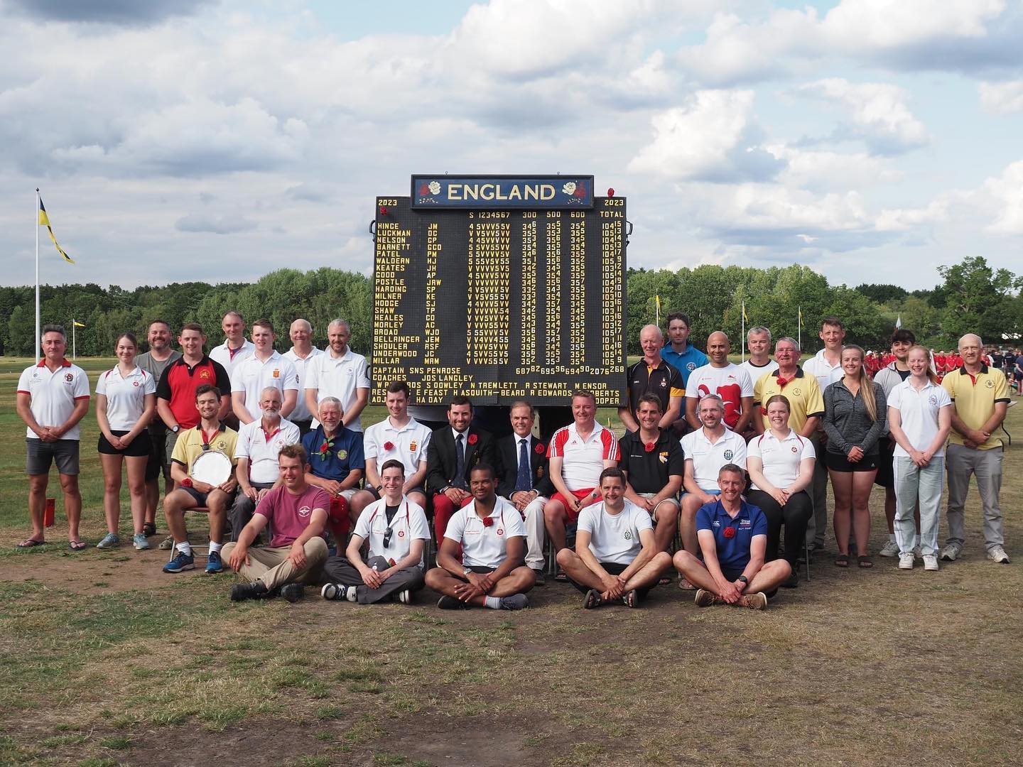 The victorious England National team