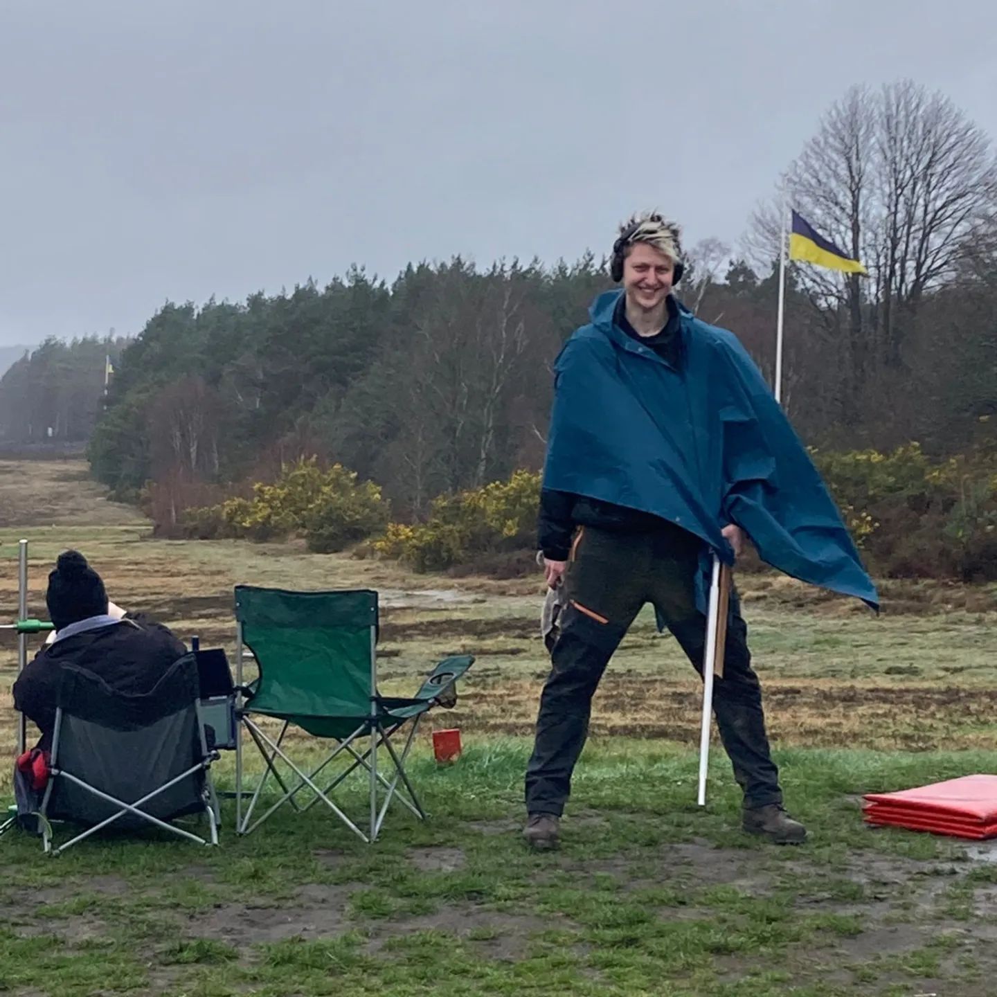 Conditions were very windy on stickledown
