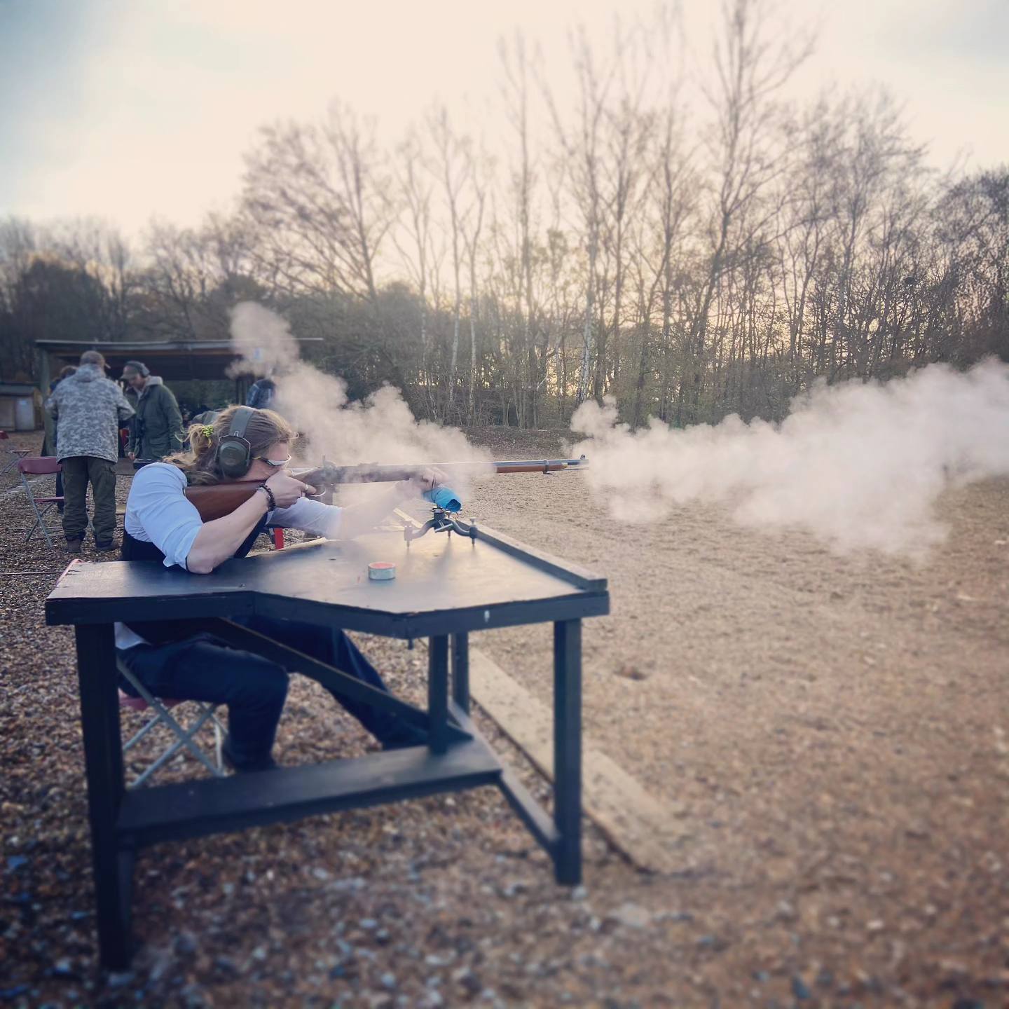 And our muzzle loading rifle