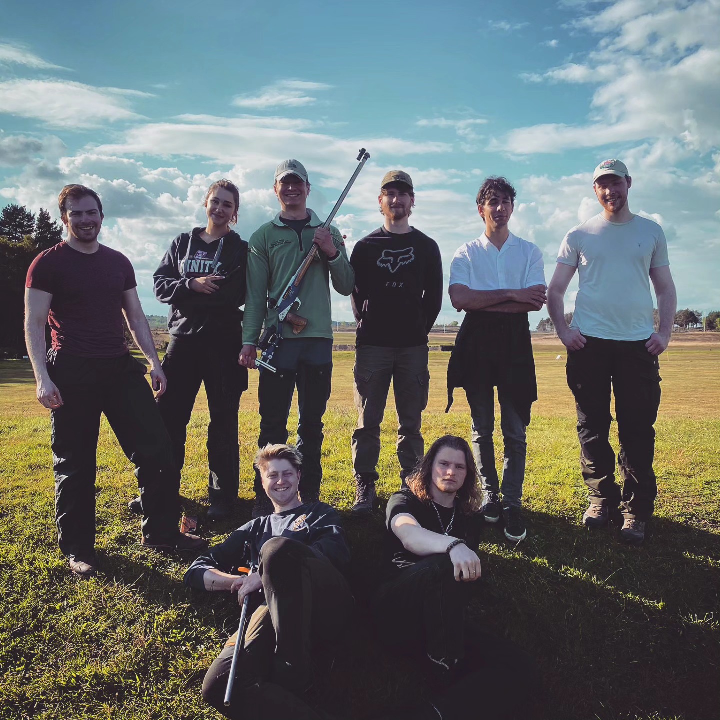 CURA and NLRC members together on the range after their match