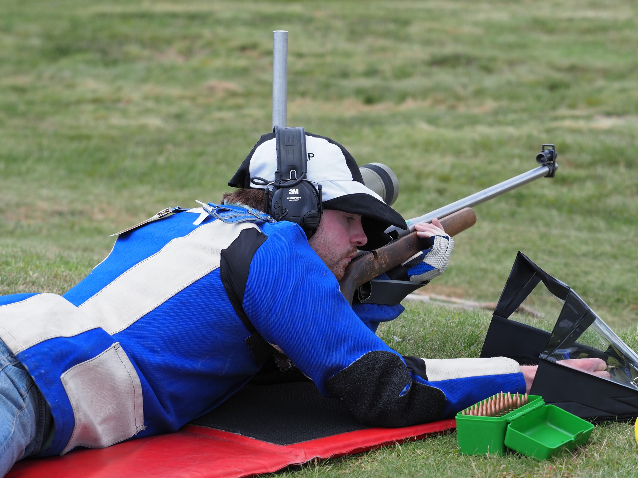 CUSBC captain/fullbore convert Joe shooting the King’s Prize FInal
