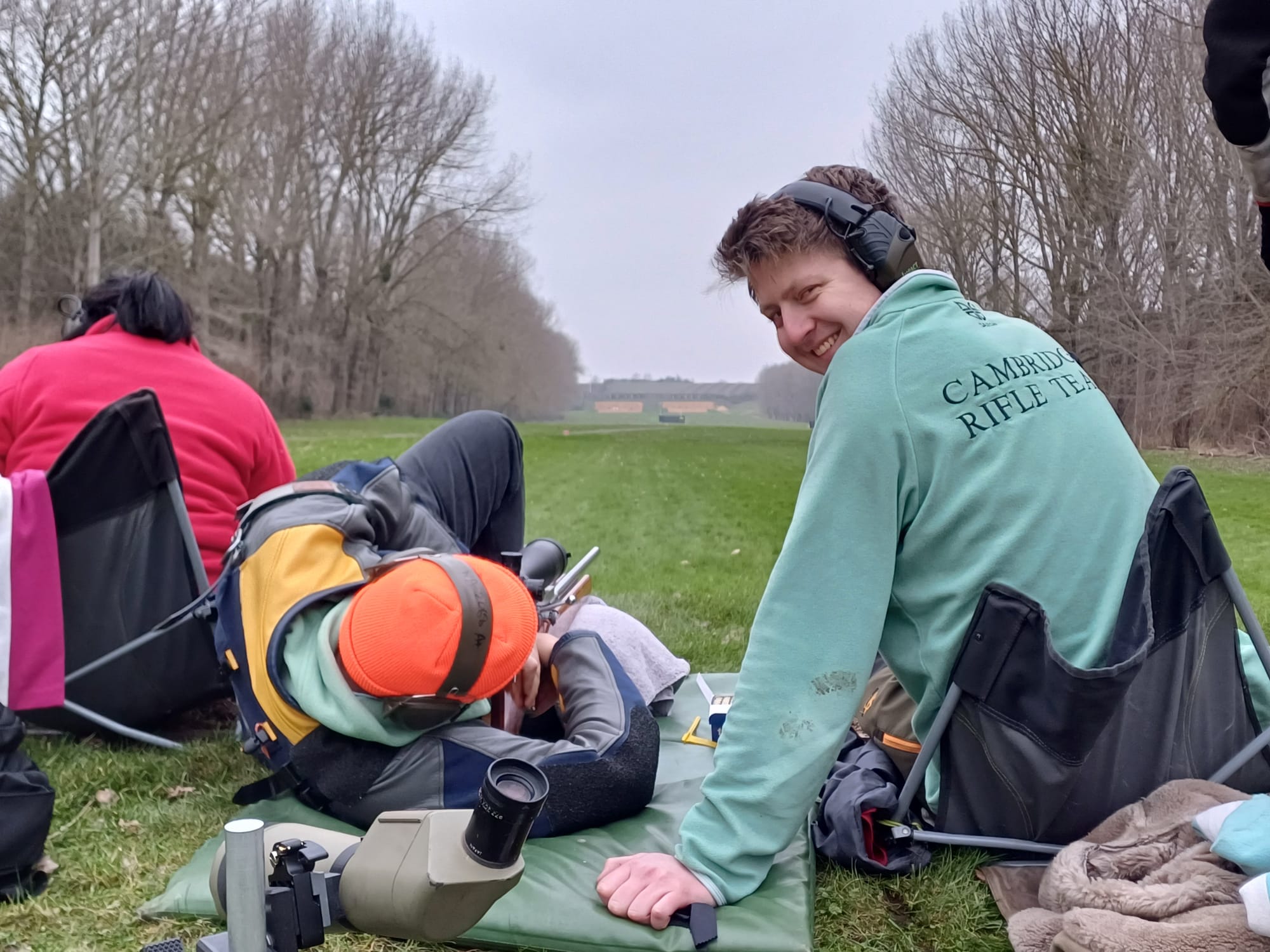 Two CURA members at the firing point during the 2025 Taster Day