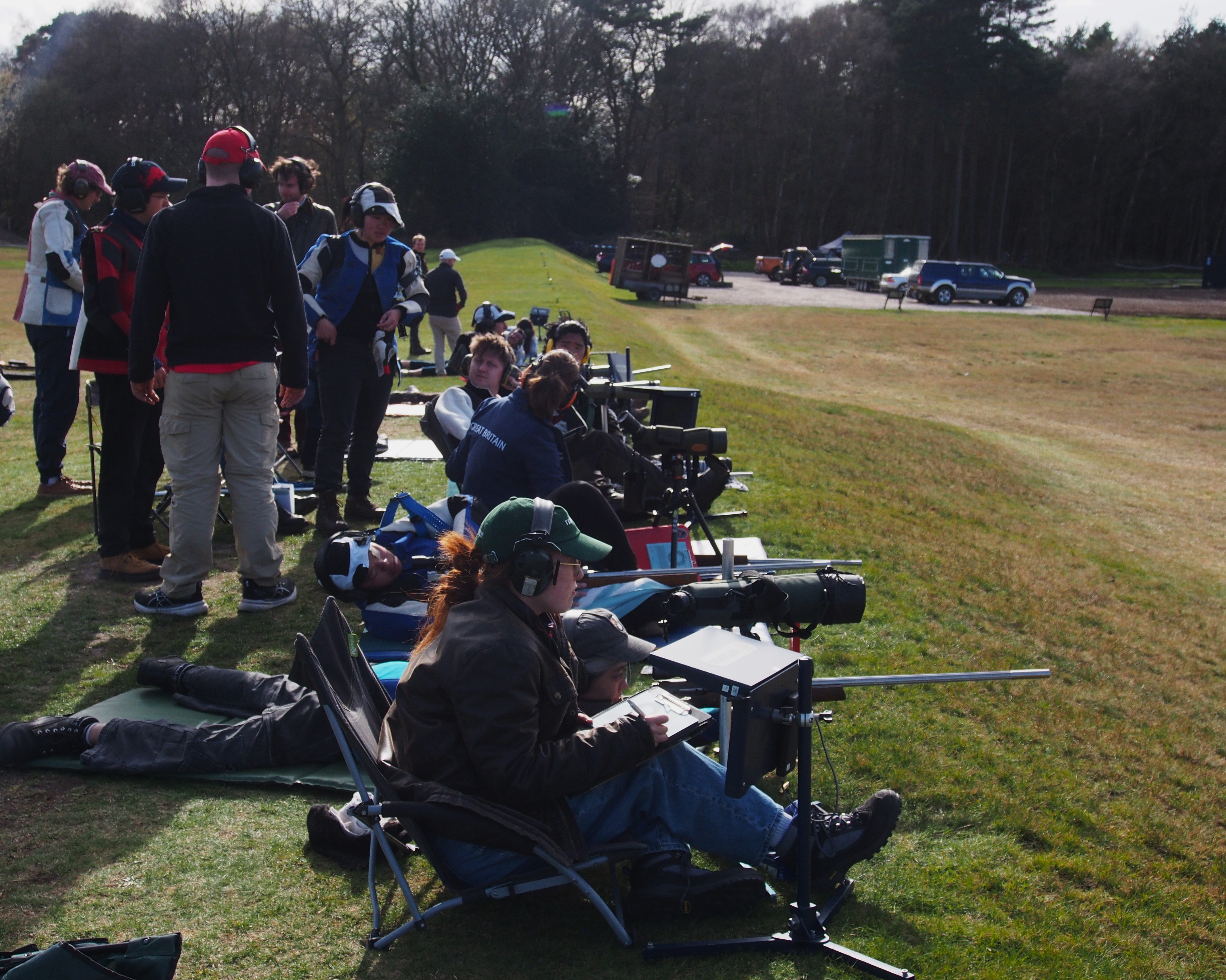 The firing points were bustling with alumni, seniors and novices